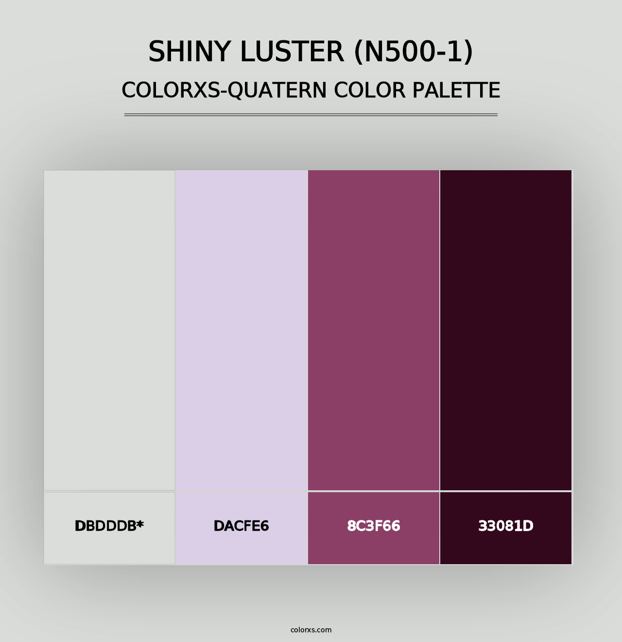 Shiny Luster (N500-1) - Colorxs Quad Palette