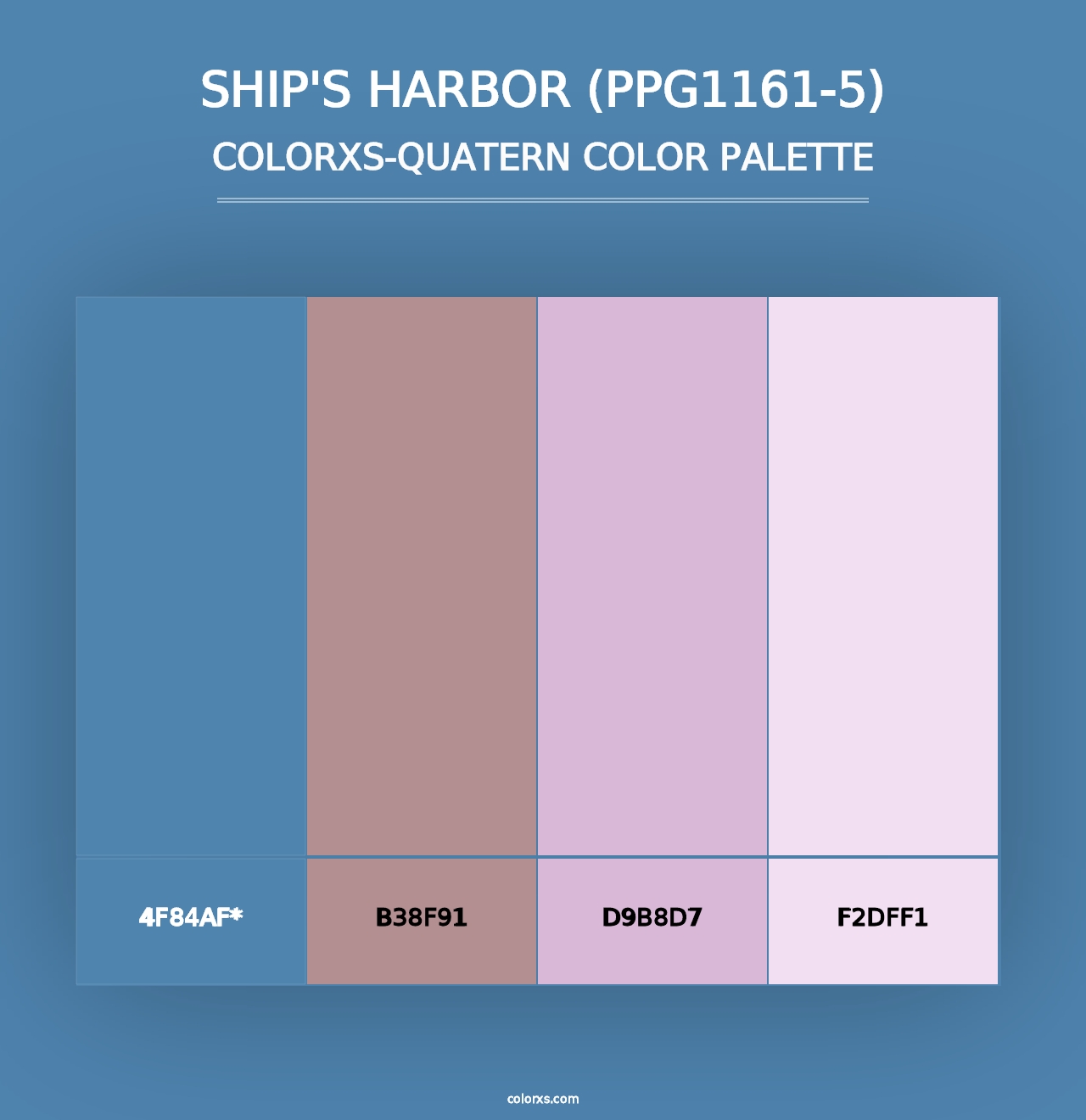 Ship's Harbor (PPG1161-5) - Colorxs Quad Palette