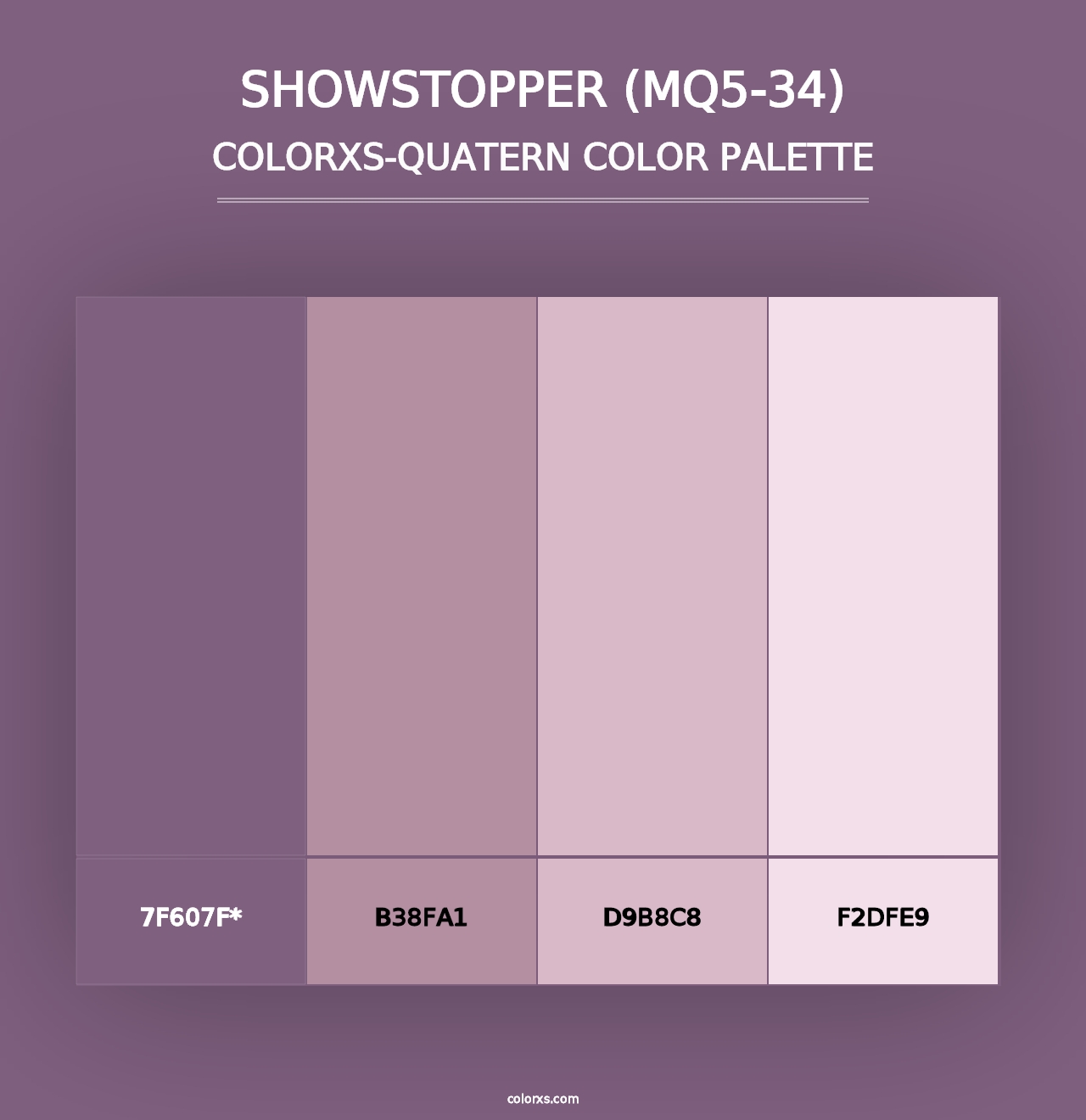 Showstopper (MQ5-34) - Colorxs Quad Palette