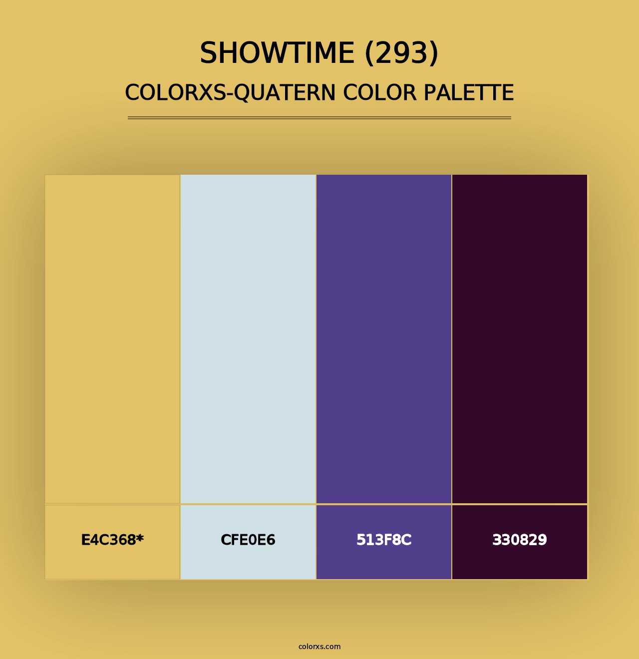 Showtime (293) - Colorxs Quad Palette