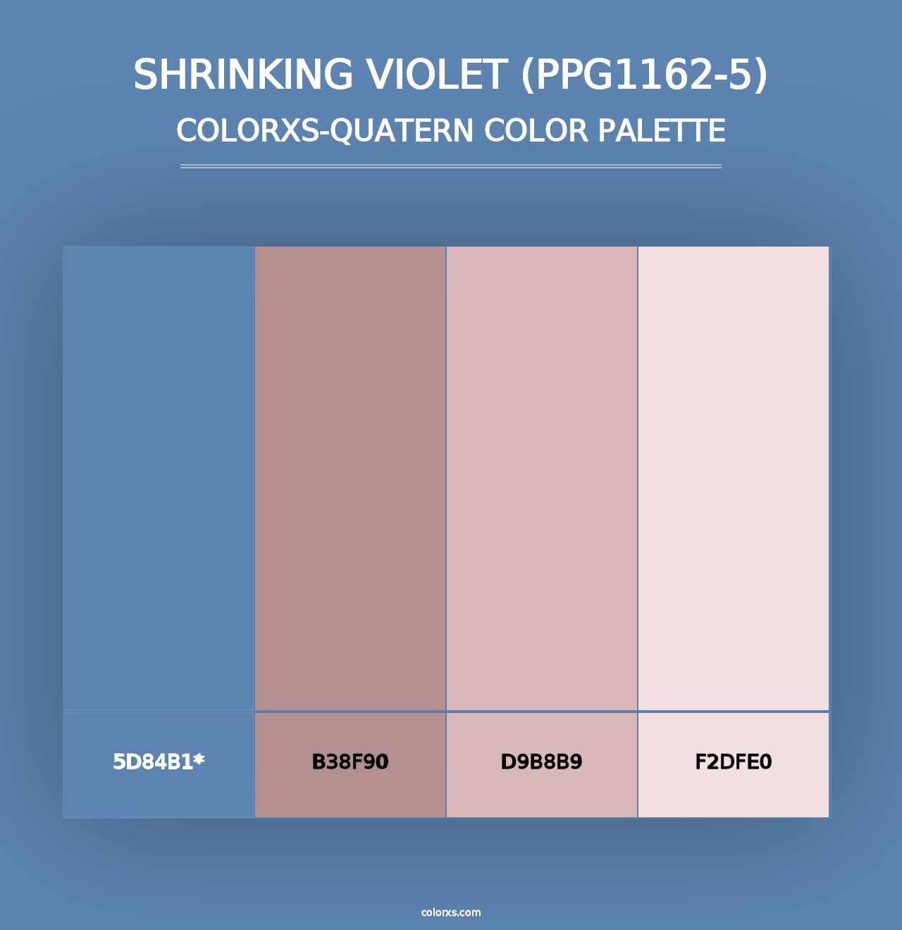 Shrinking Violet (PPG1162-5) - Colorxs Quad Palette