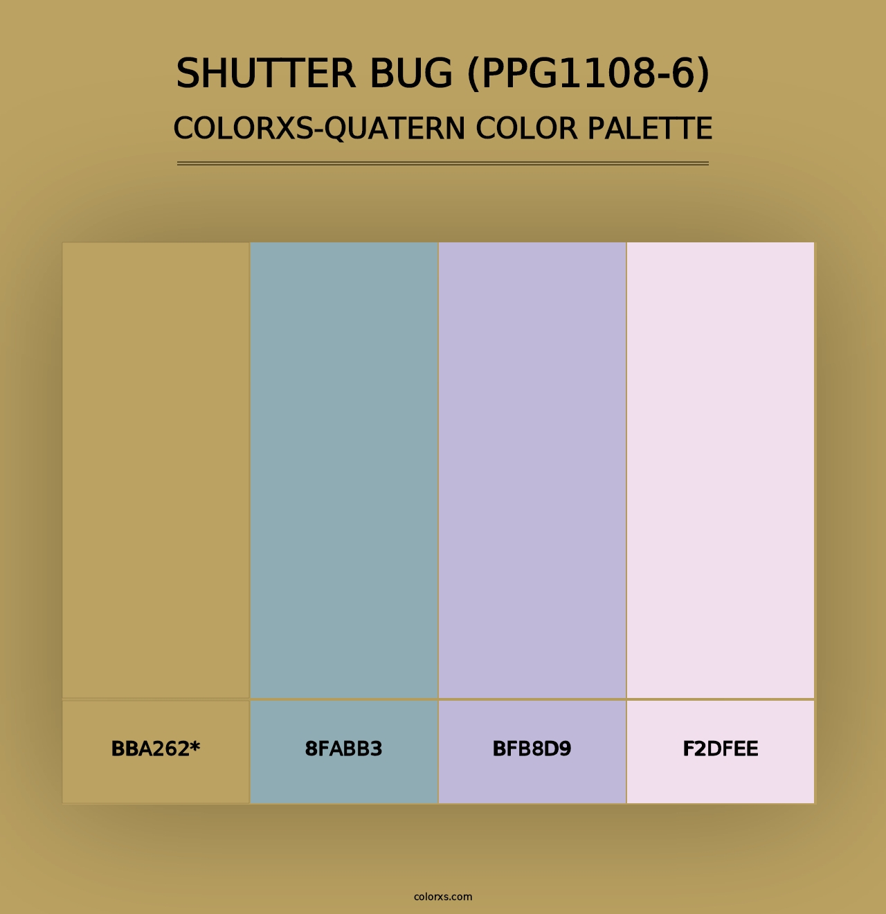 Shutter Bug (PPG1108-6) - Colorxs Quad Palette