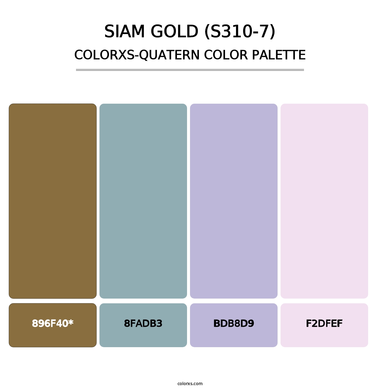 Siam Gold (S310-7) - Colorxs Quad Palette