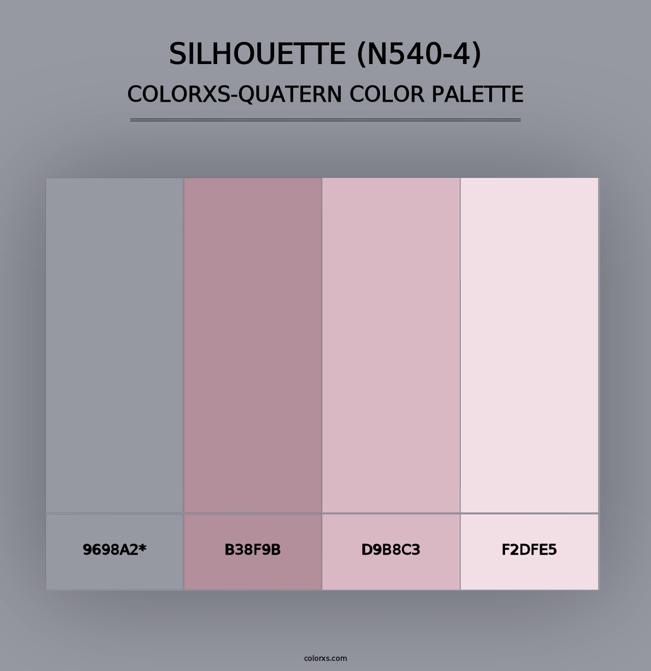 Silhouette (N540-4) - Colorxs Quad Palette