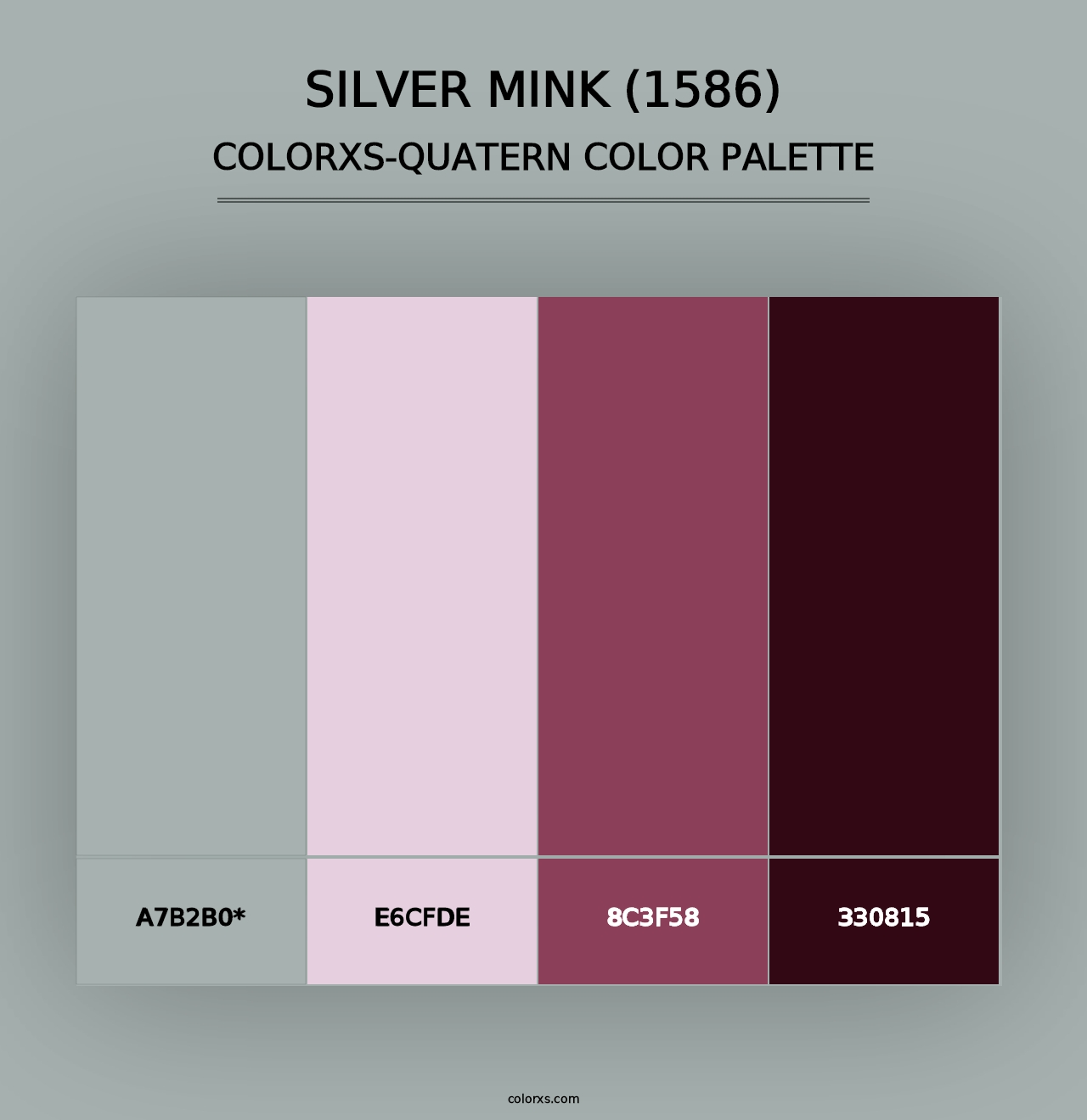 Silver Mink (1586) - Colorxs Quad Palette