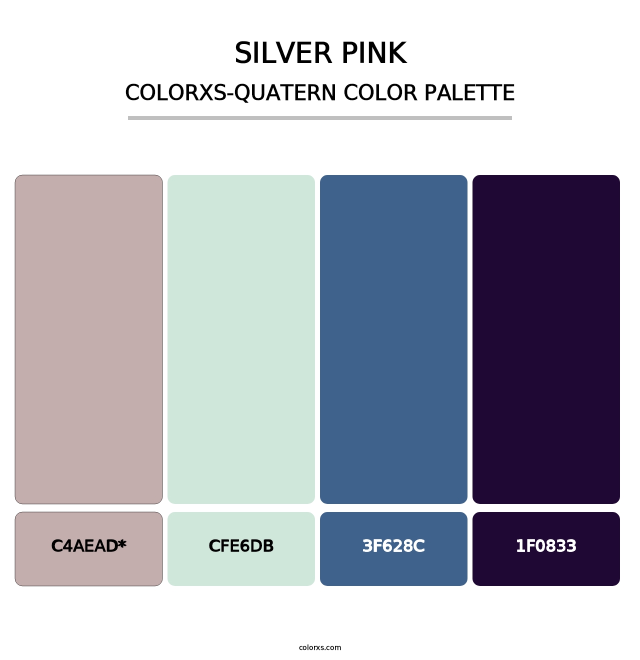 Silver Pink - Colorxs Quad Palette