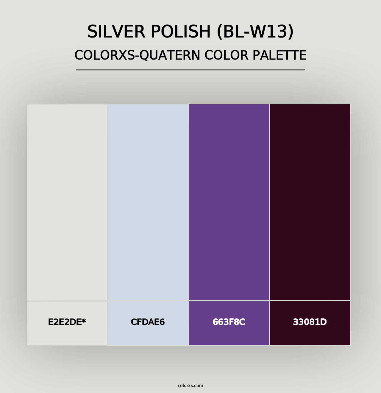 Silver Polish (BL-W13) - Colorxs Quad Palette