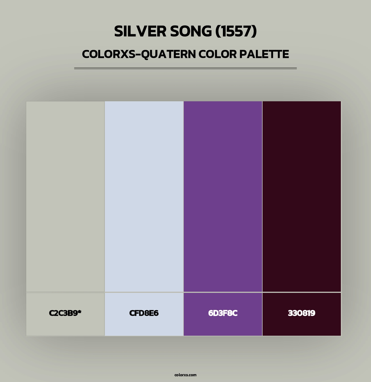 Silver Song (1557) - Colorxs Quad Palette