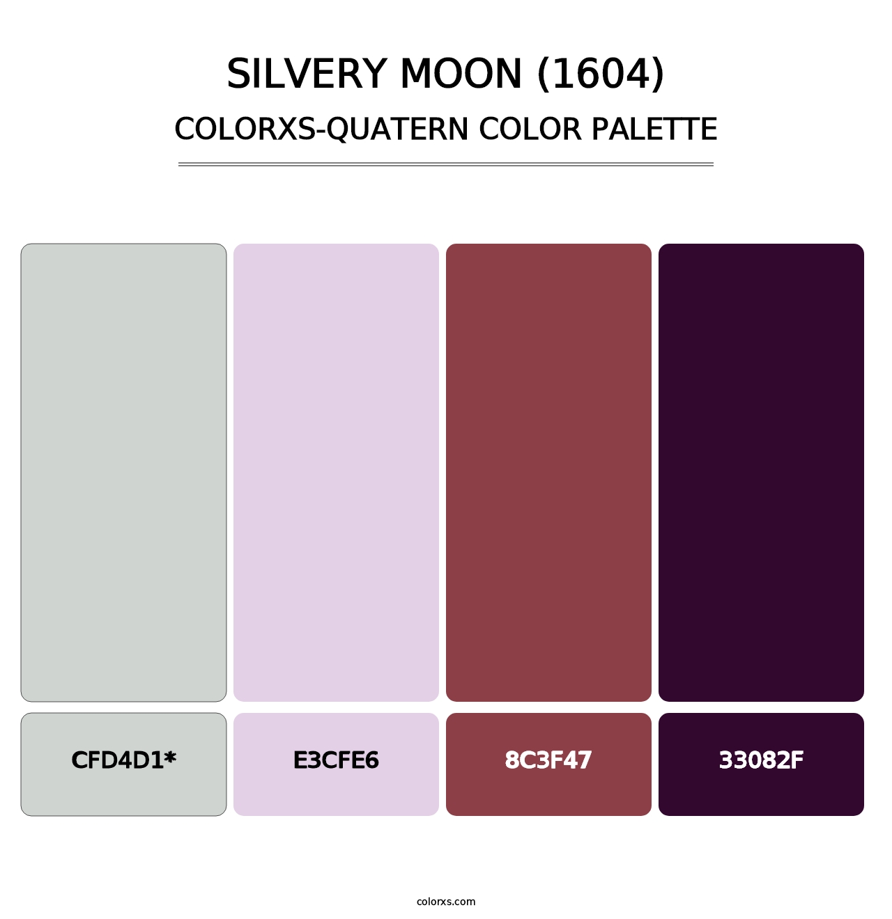 Silvery Moon (1604) - Colorxs Quad Palette