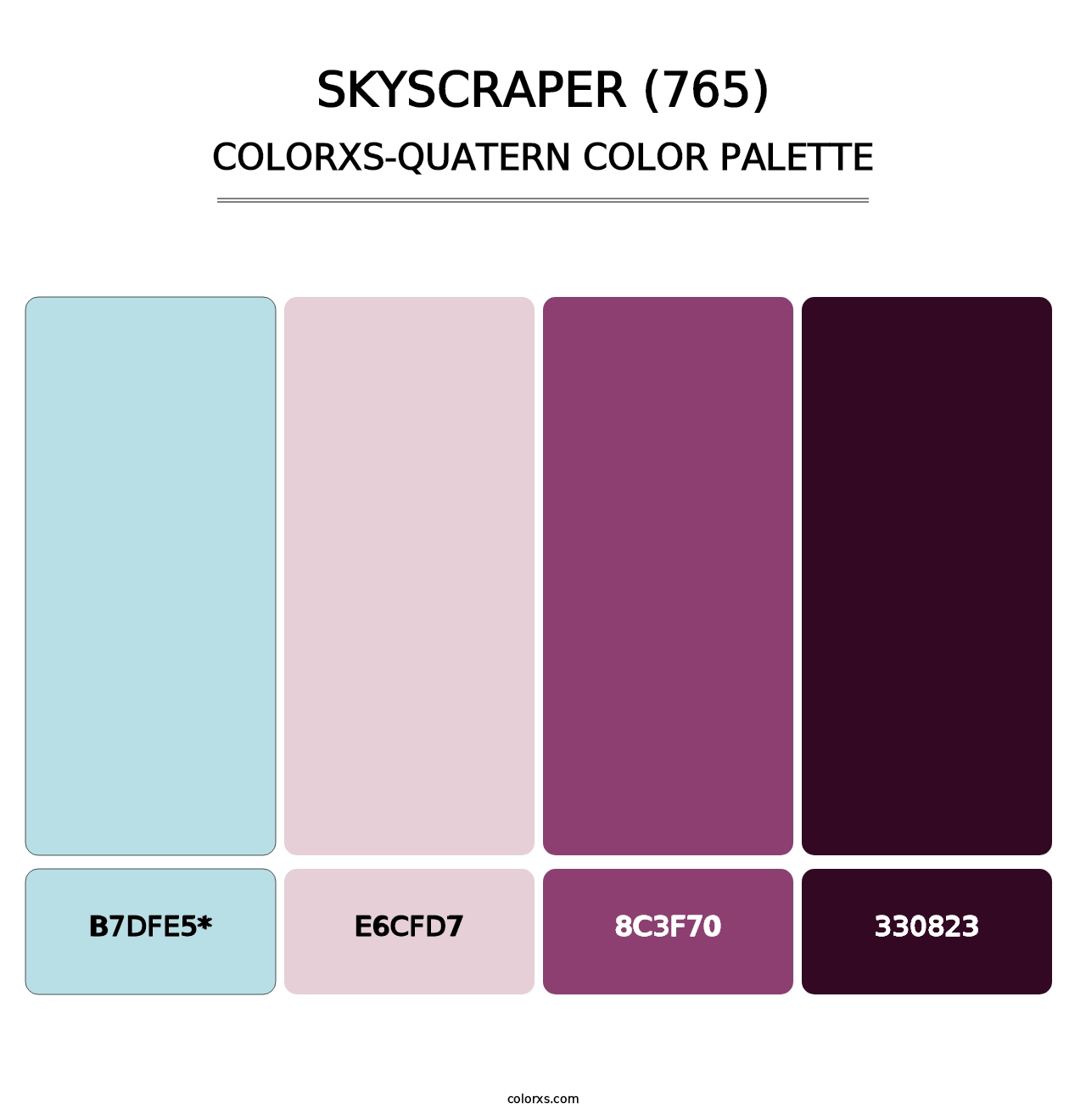 Skyscraper (765) - Colorxs Quad Palette