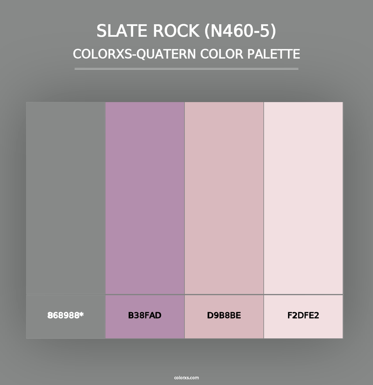 Slate Rock (N460-5) - Colorxs Quad Palette