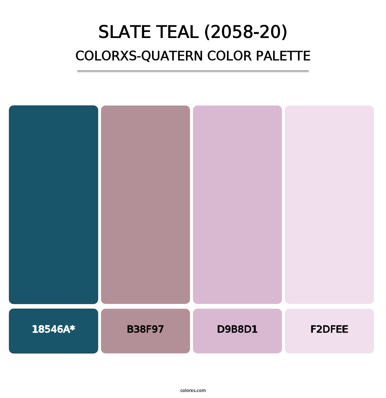 Slate Teal (2058-20) - Colorxs Quad Palette