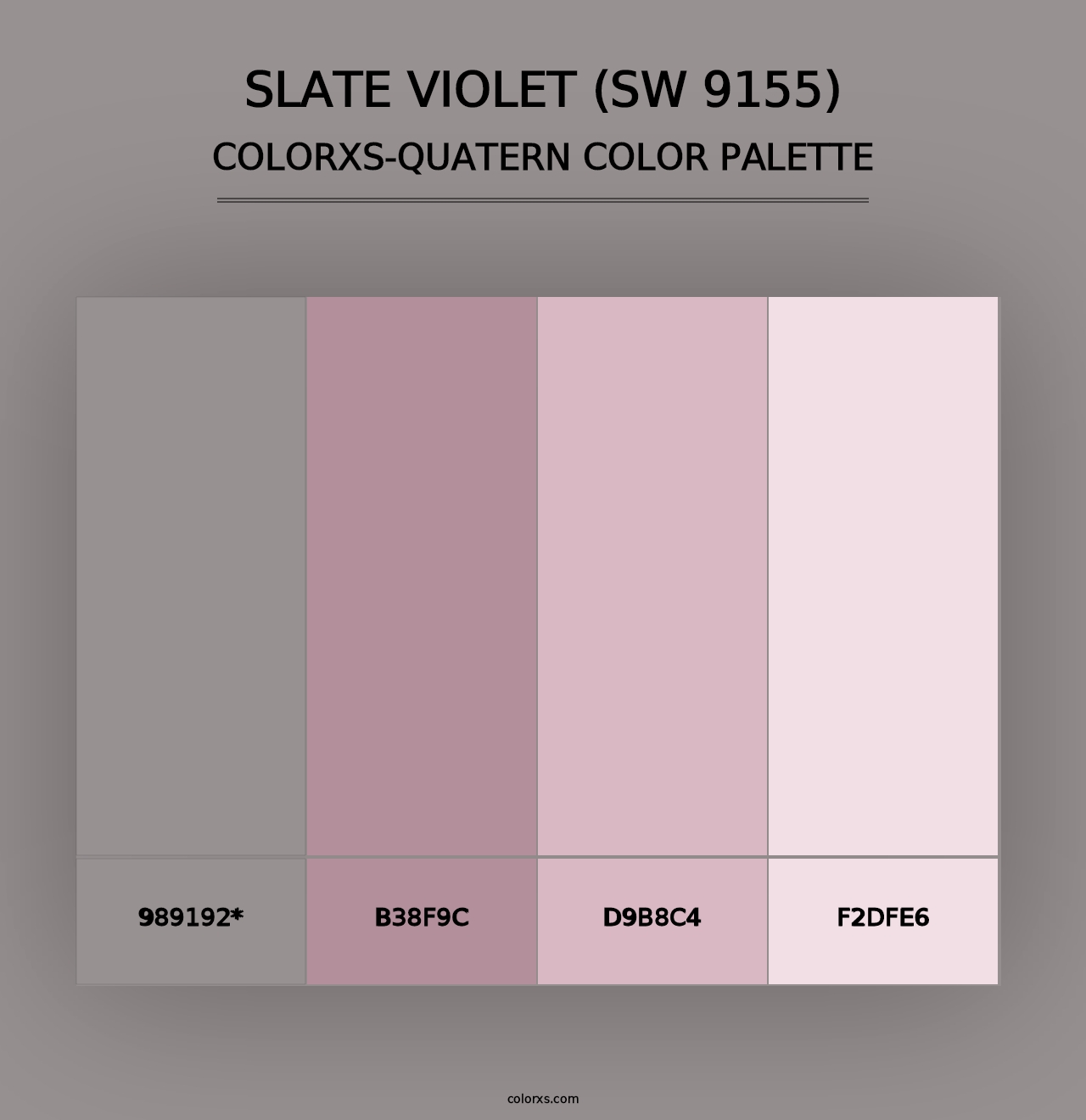 Slate Violet (SW 9155) - Colorxs Quad Palette