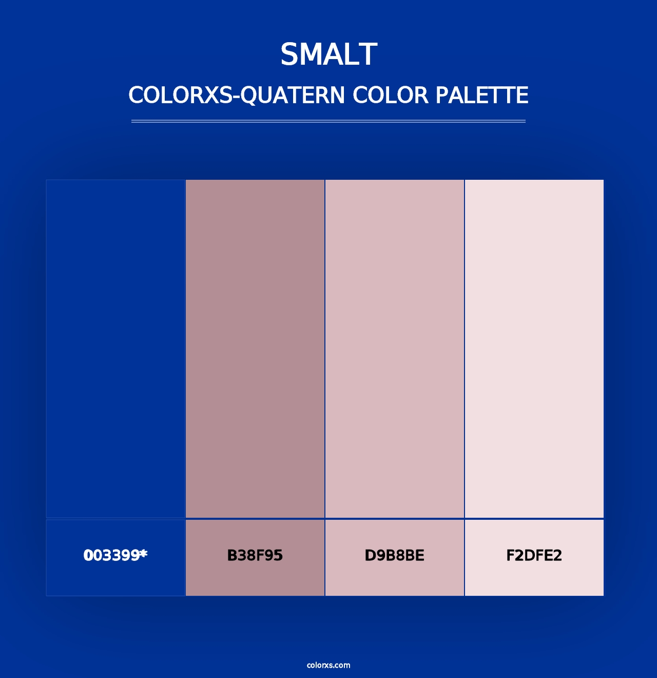 Smalt - Colorxs Quad Palette