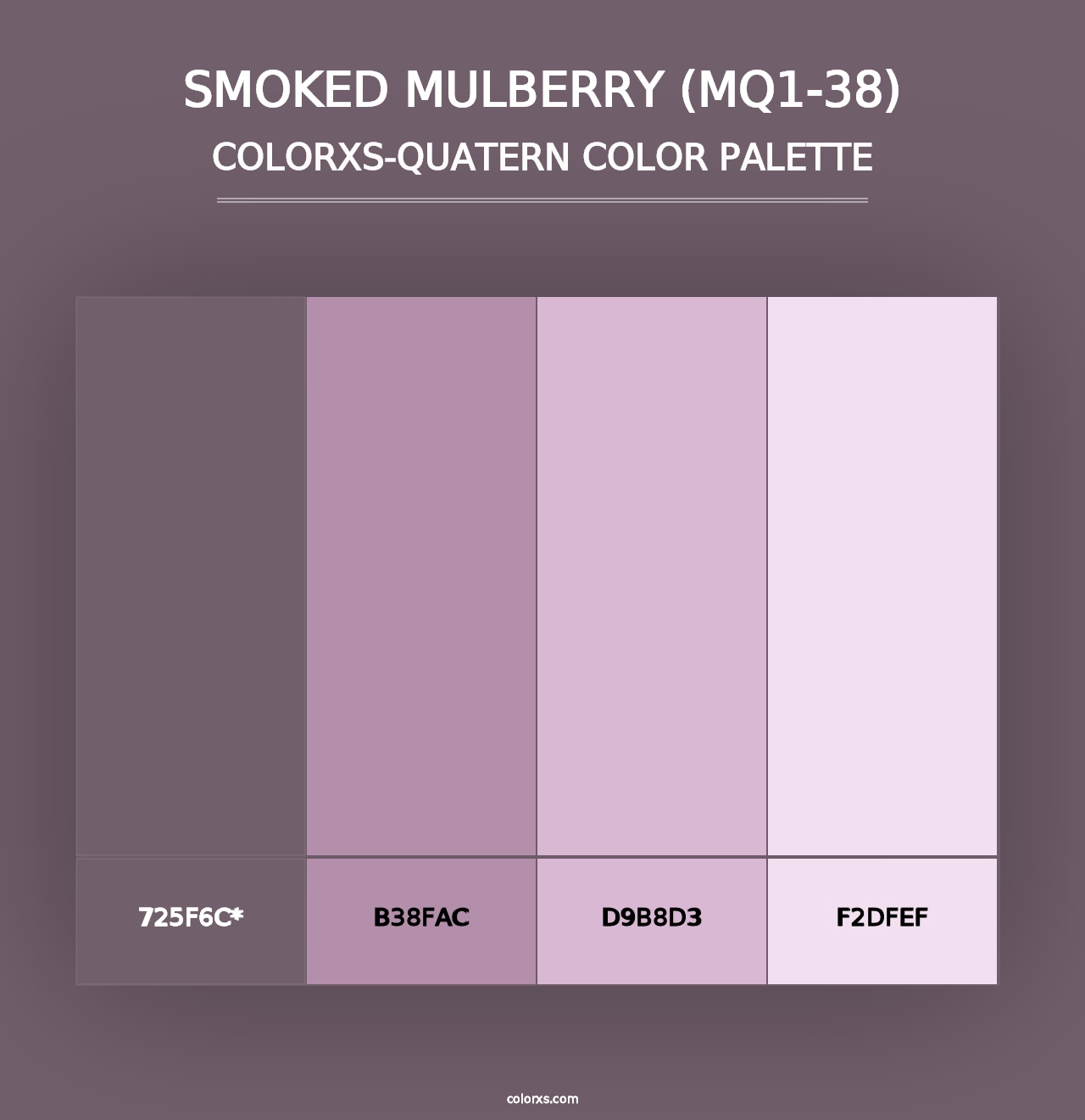 Smoked Mulberry (MQ1-38) - Colorxs Quad Palette