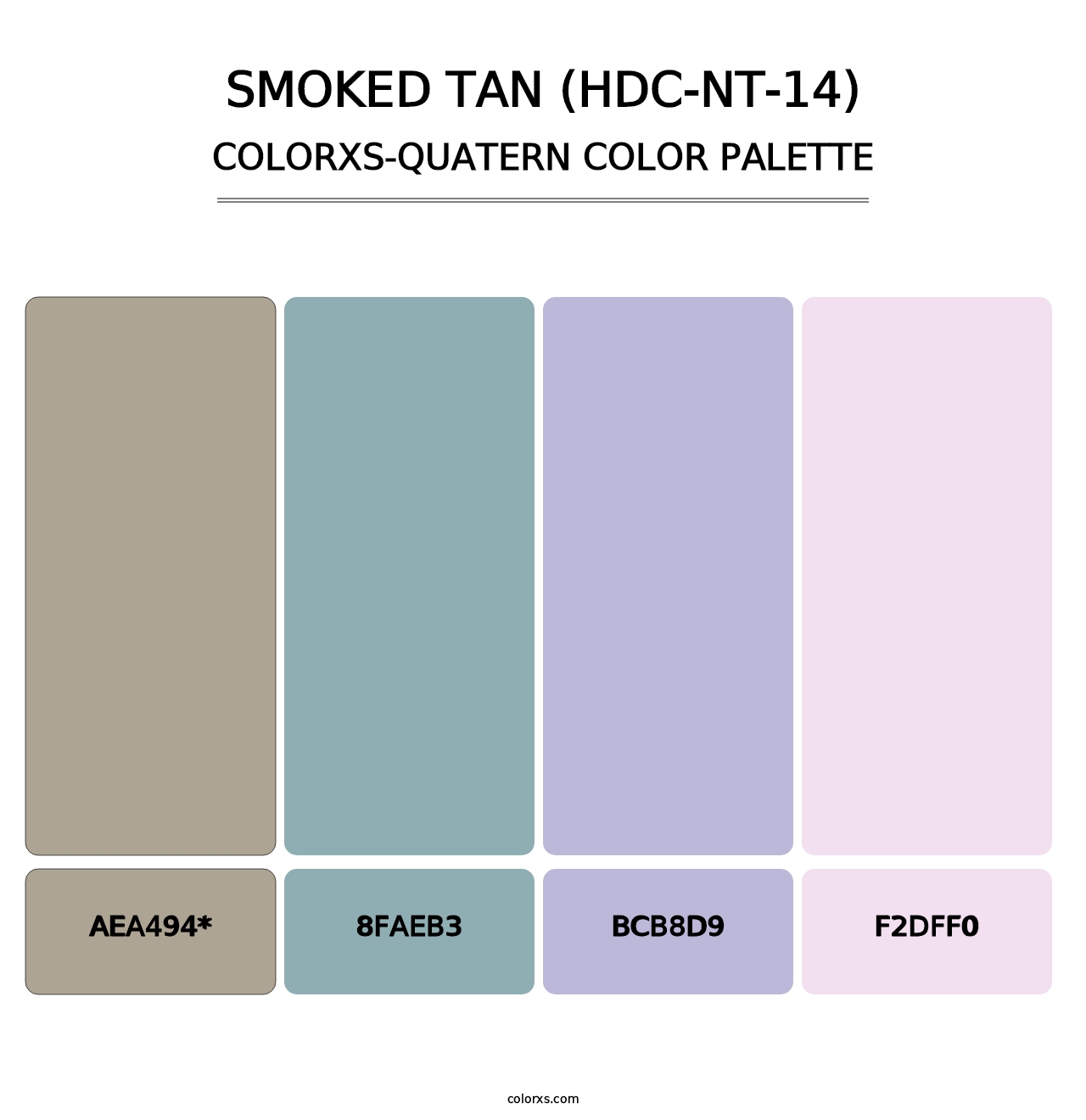 Smoked Tan (HDC-NT-14) - Colorxs Quad Palette