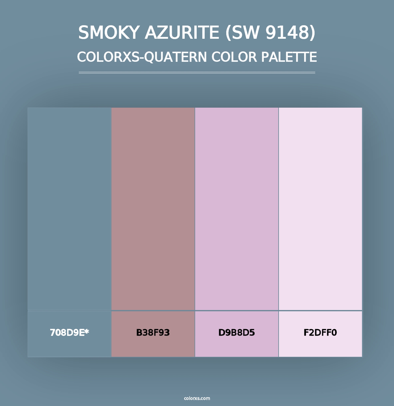 Smoky Azurite (SW 9148) - Colorxs Quad Palette