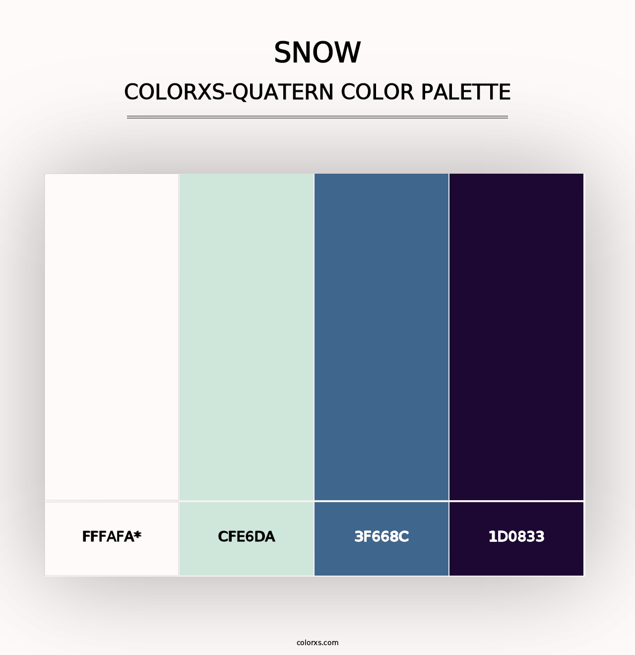 Snow - Colorxs Quad Palette