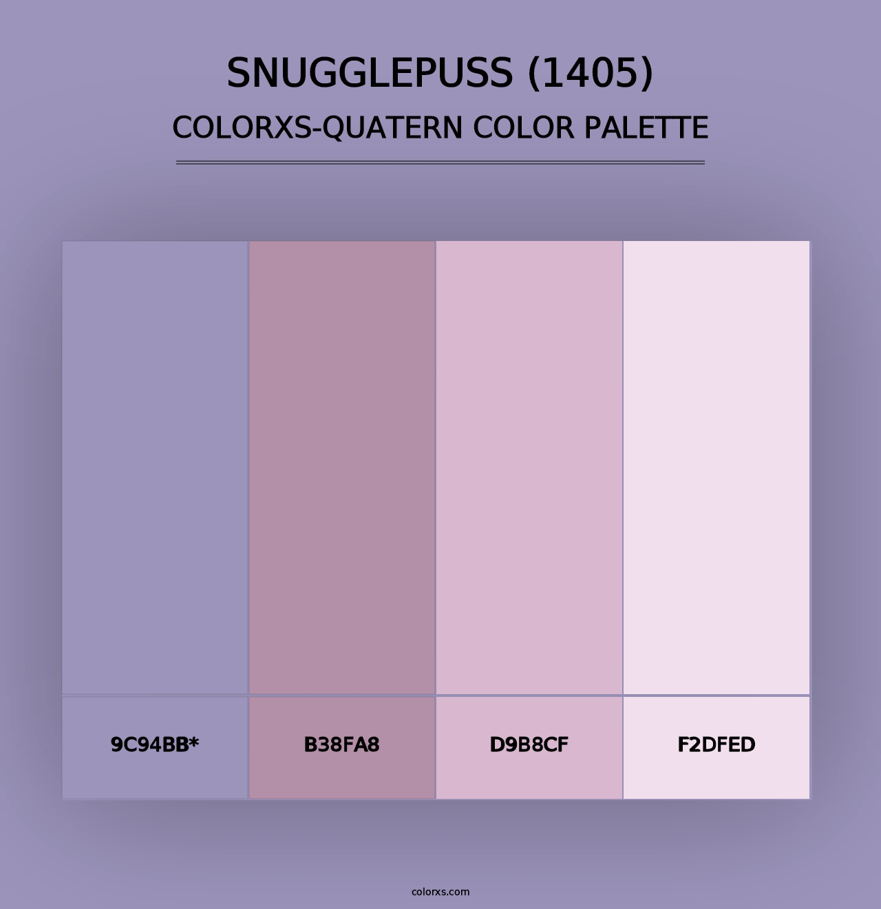 Snugglepuss (1405) - Colorxs Quad Palette