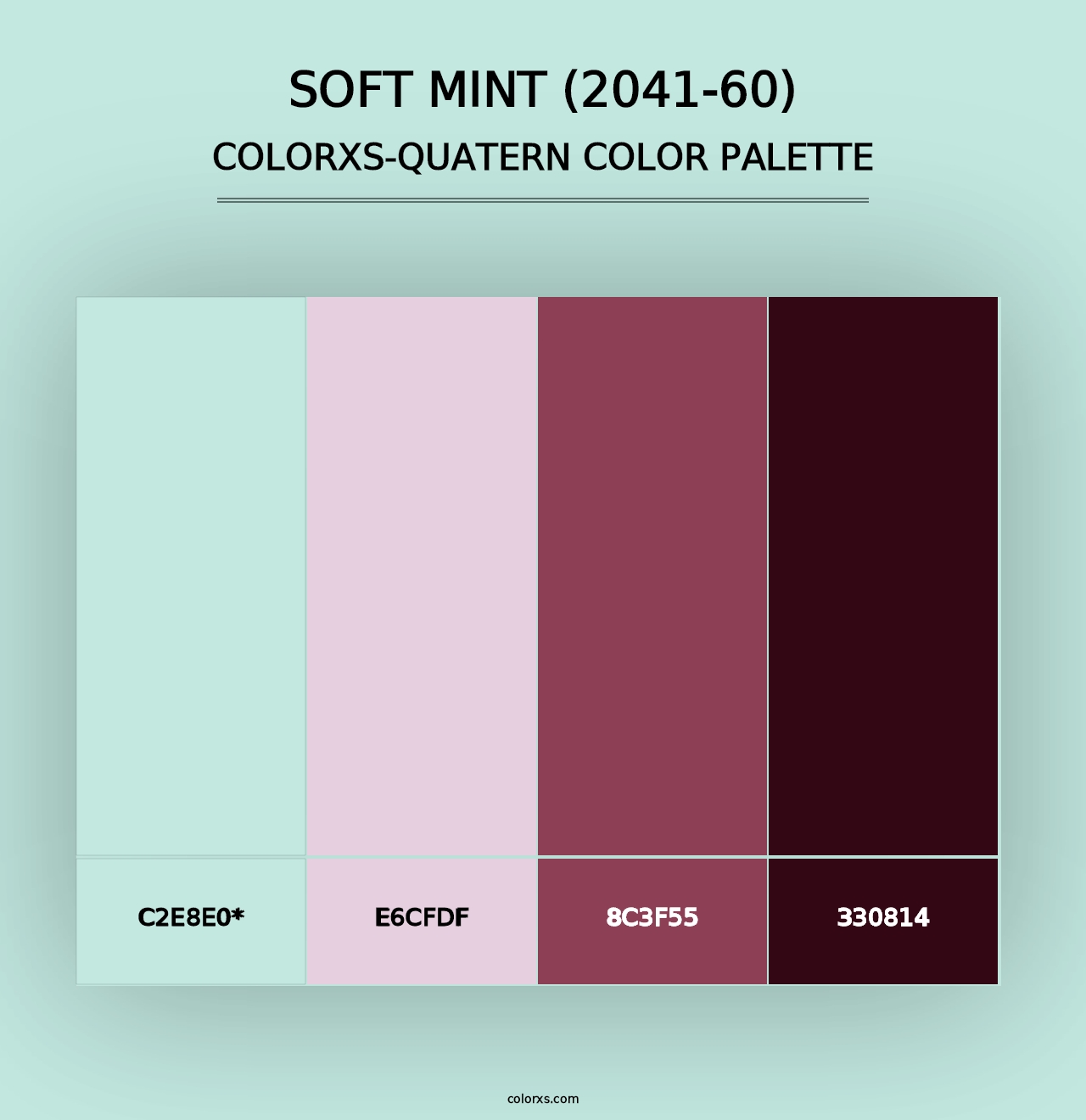 Soft Mint (2041-60) - Colorxs Quad Palette