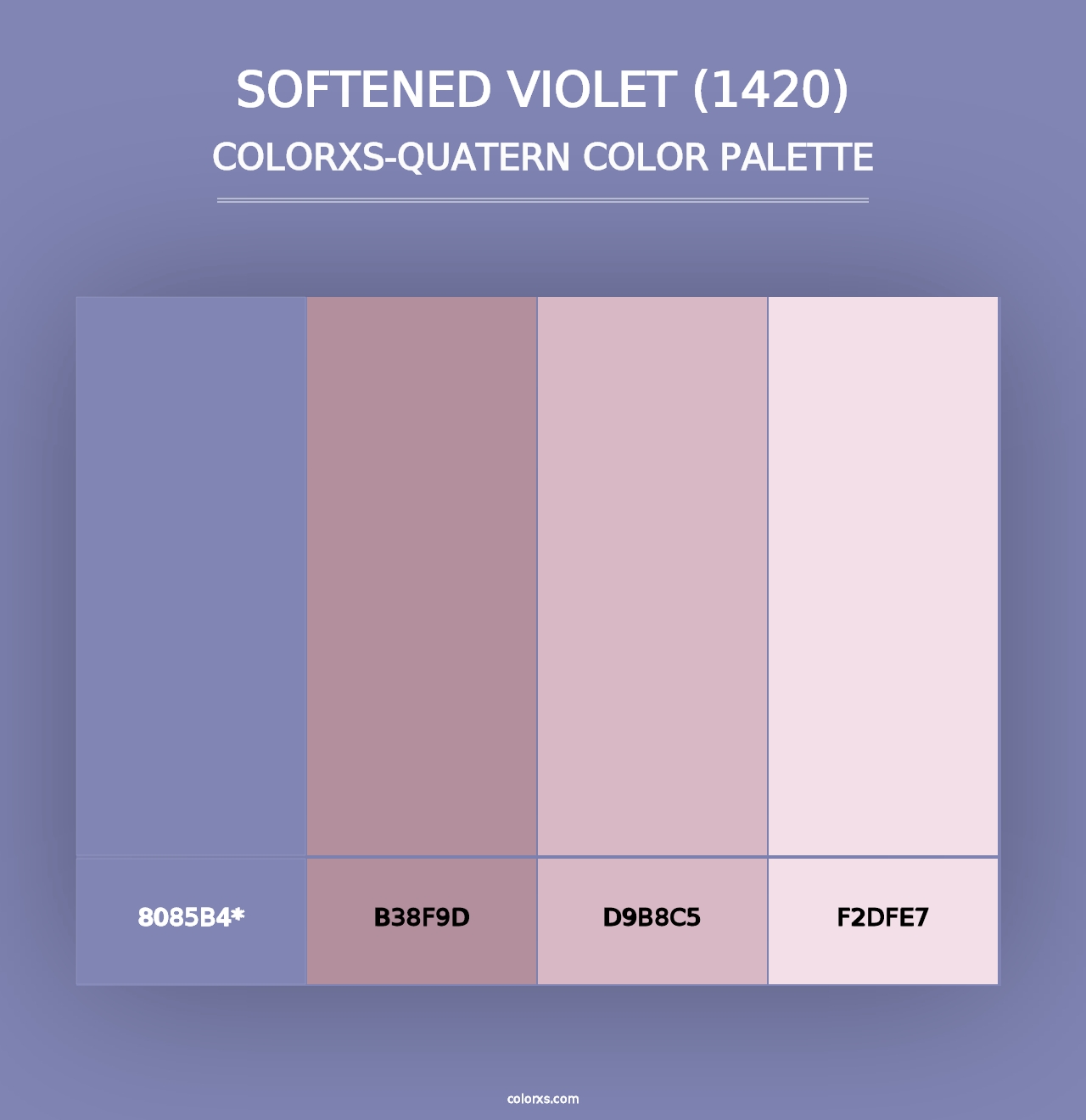 Softened Violet (1420) - Colorxs Quad Palette