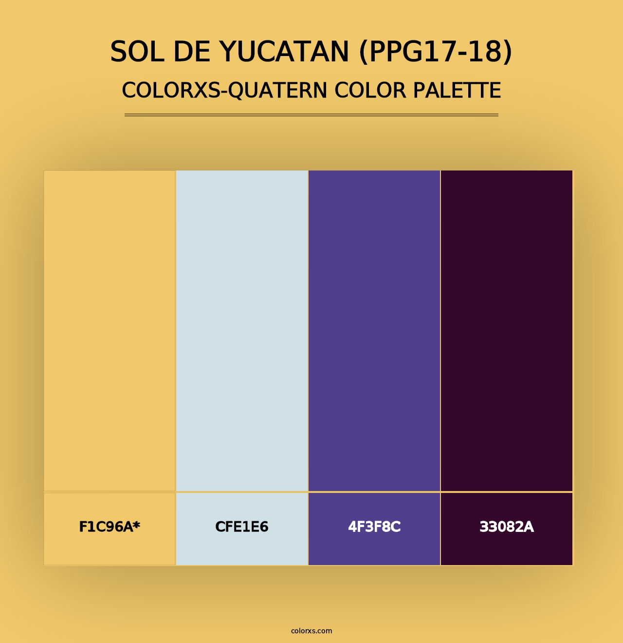 Sol De Yucatan (PPG17-18) - Colorxs Quad Palette