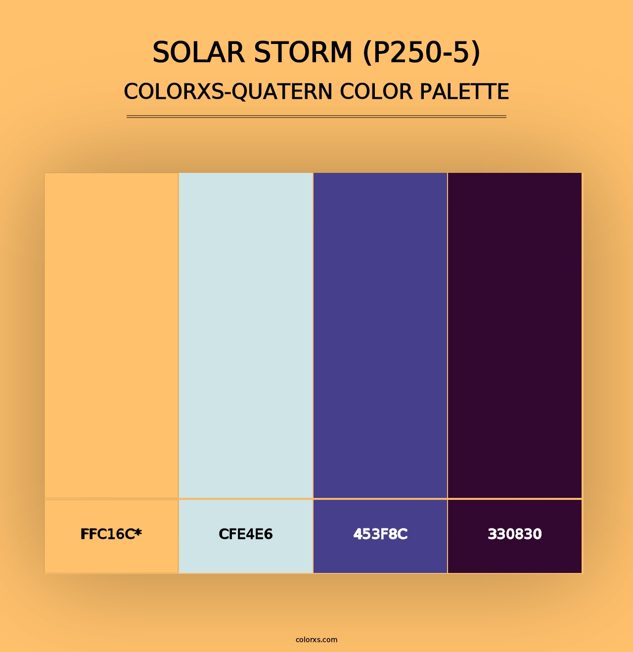 Solar Storm (P250-5) - Colorxs Quad Palette