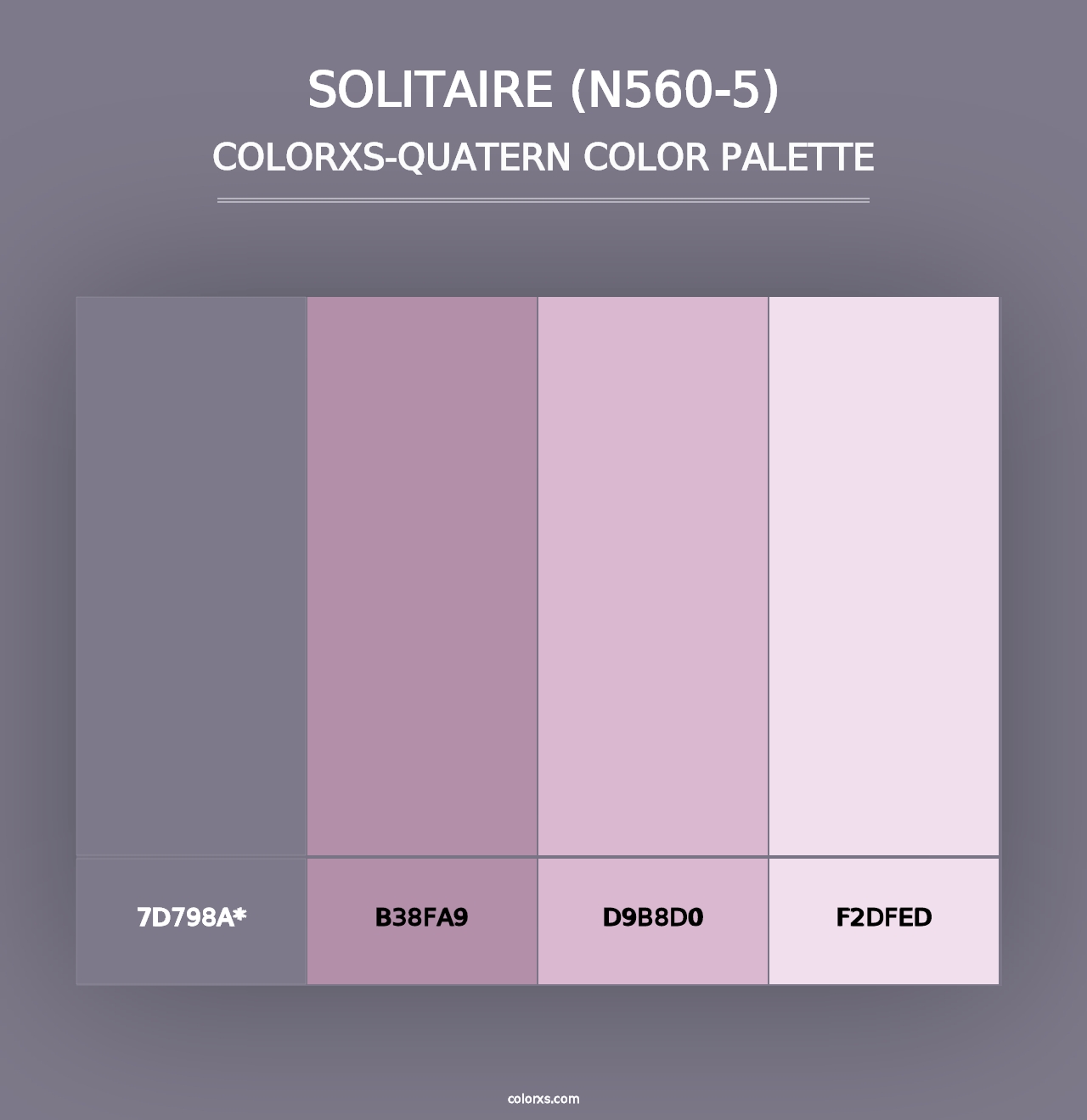 Solitaire (N560-5) - Colorxs Quad Palette