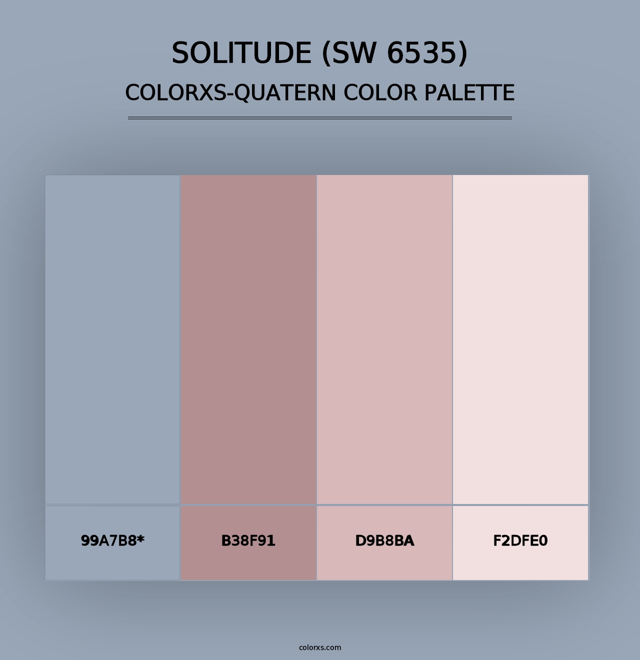 Solitude (SW 6535) - Colorxs Quad Palette