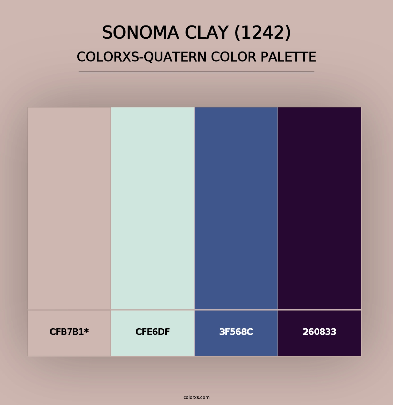 Sonoma Clay (1242) - Colorxs Quad Palette