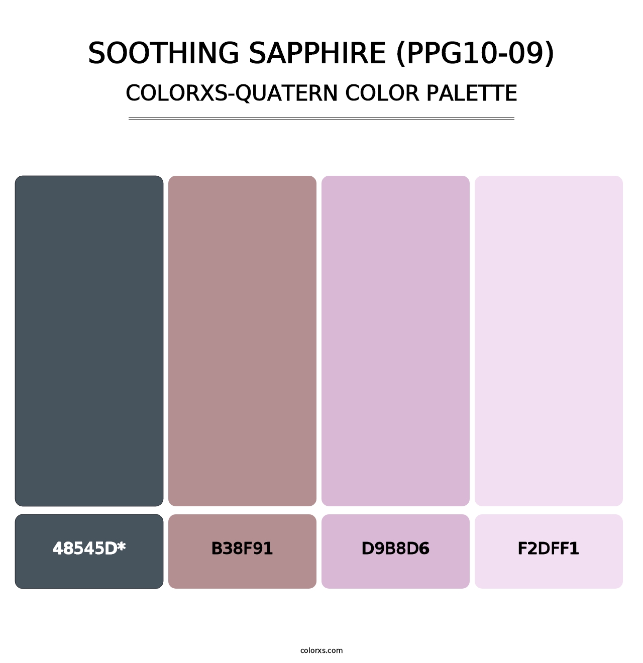 Soothing Sapphire (PPG10-09) - Colorxs Quad Palette