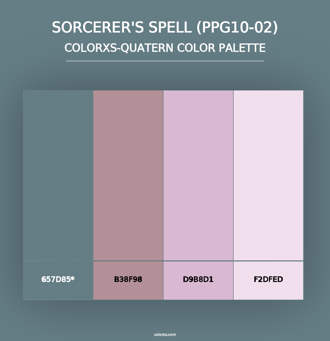 Sorcerer's Spell (PPG10-02) - Colorxs Quad Palette