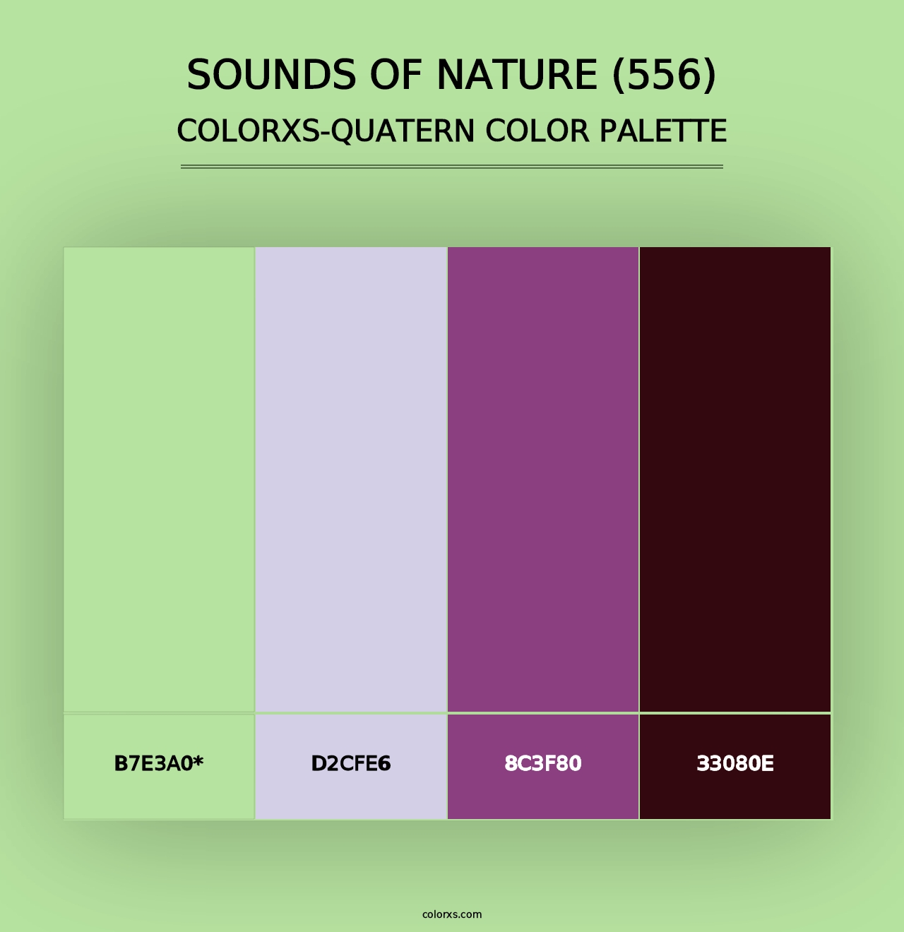 Sounds of Nature (556) - Colorxs Quad Palette