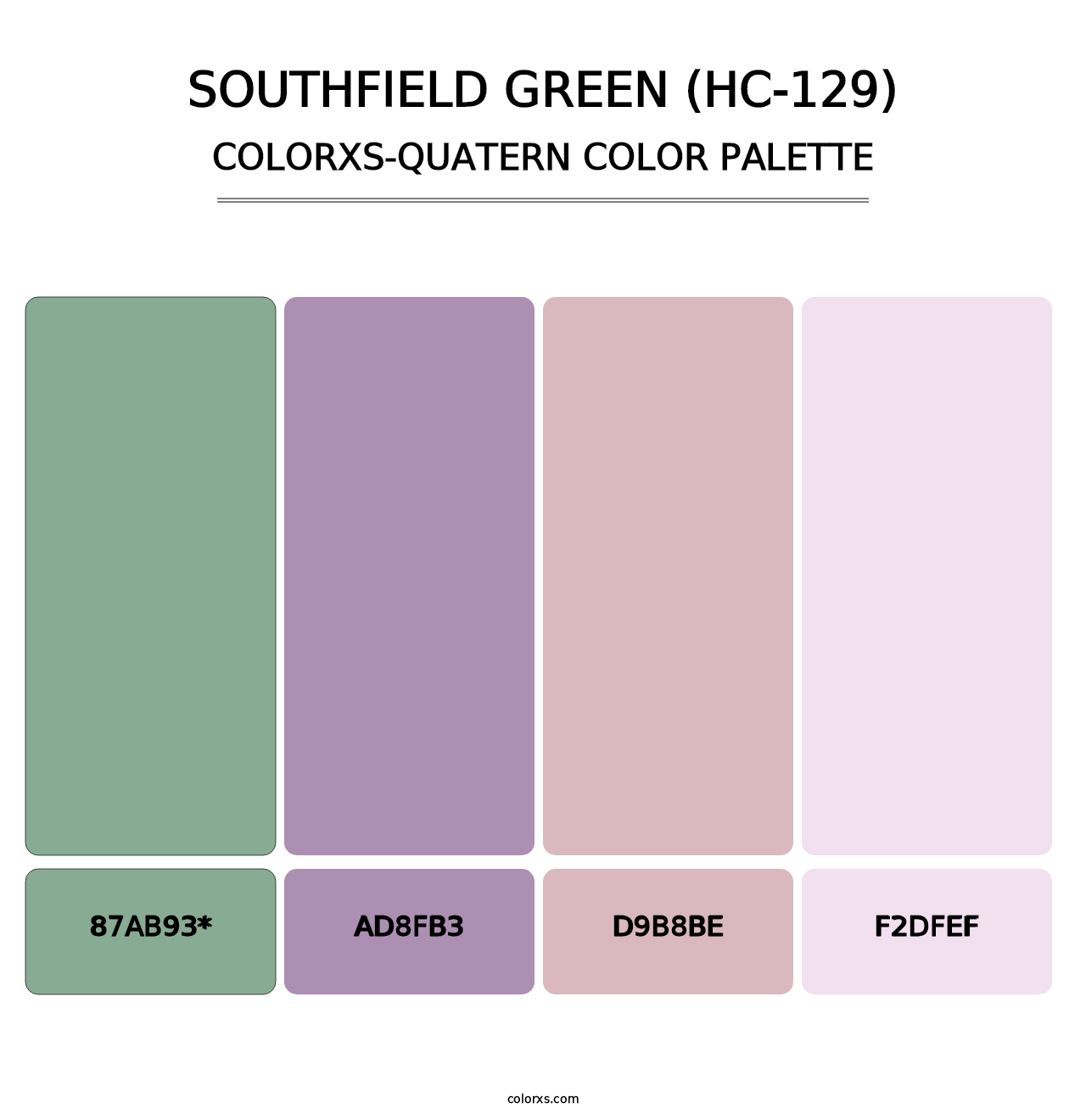 Southfield Green (HC-129) - Colorxs Quad Palette