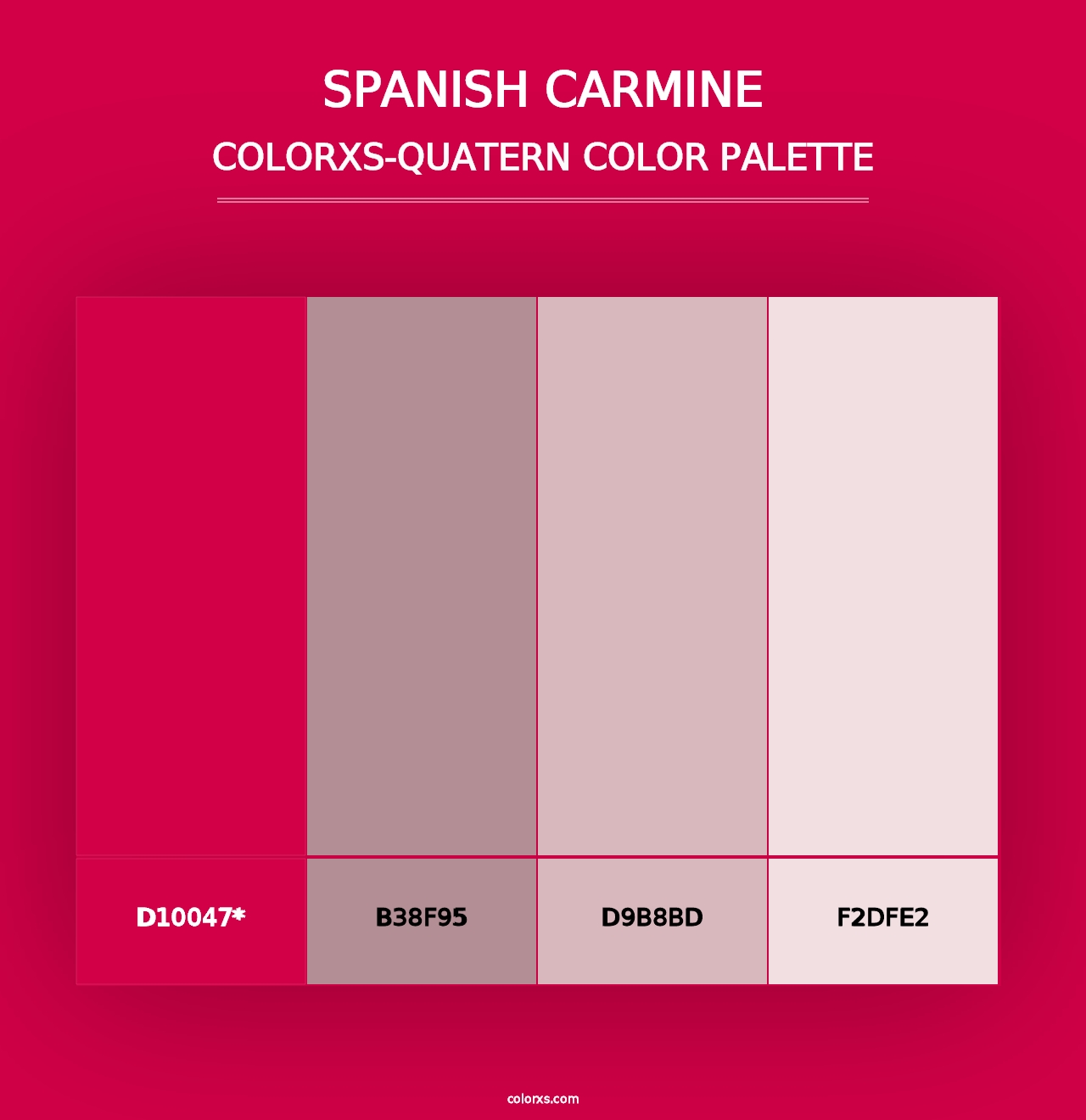 Spanish Carmine - Colorxs Quad Palette