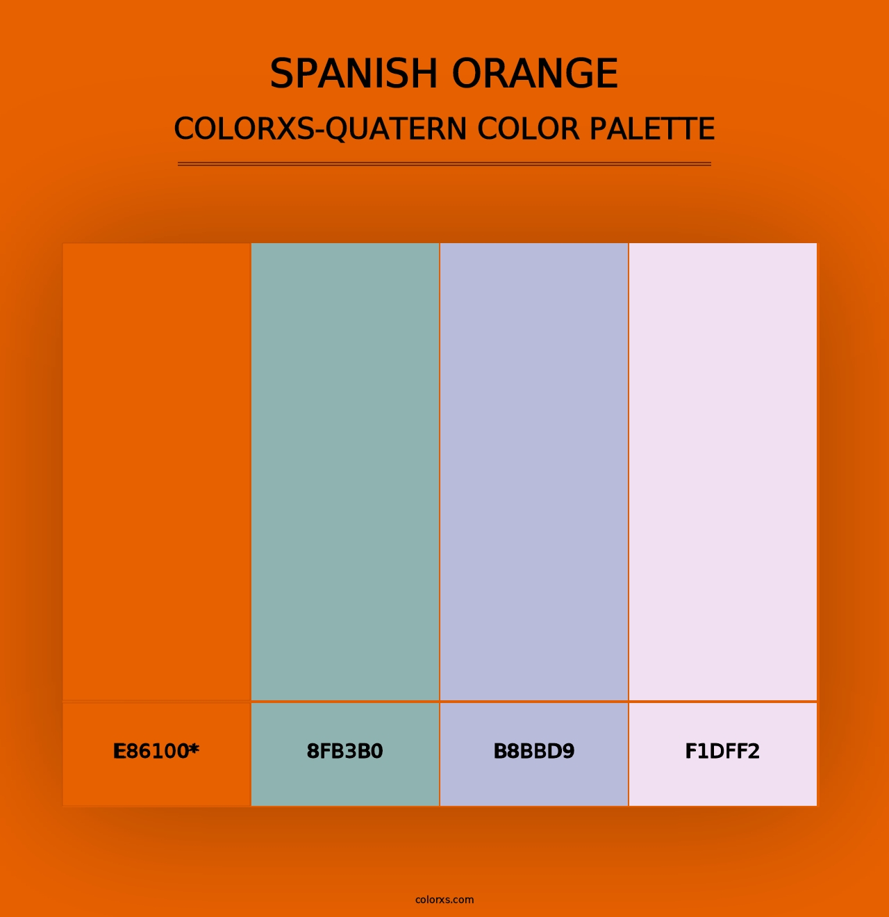 Spanish Orange - Colorxs Quad Palette