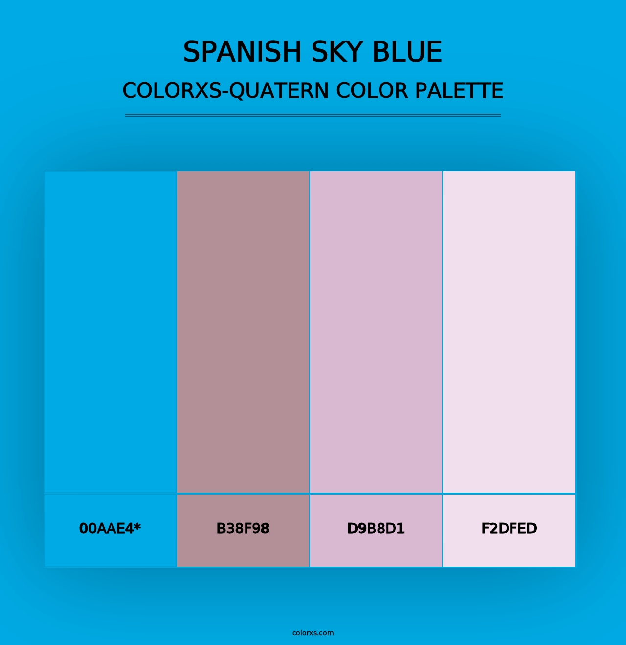 Spanish Sky Blue - Colorxs Quad Palette