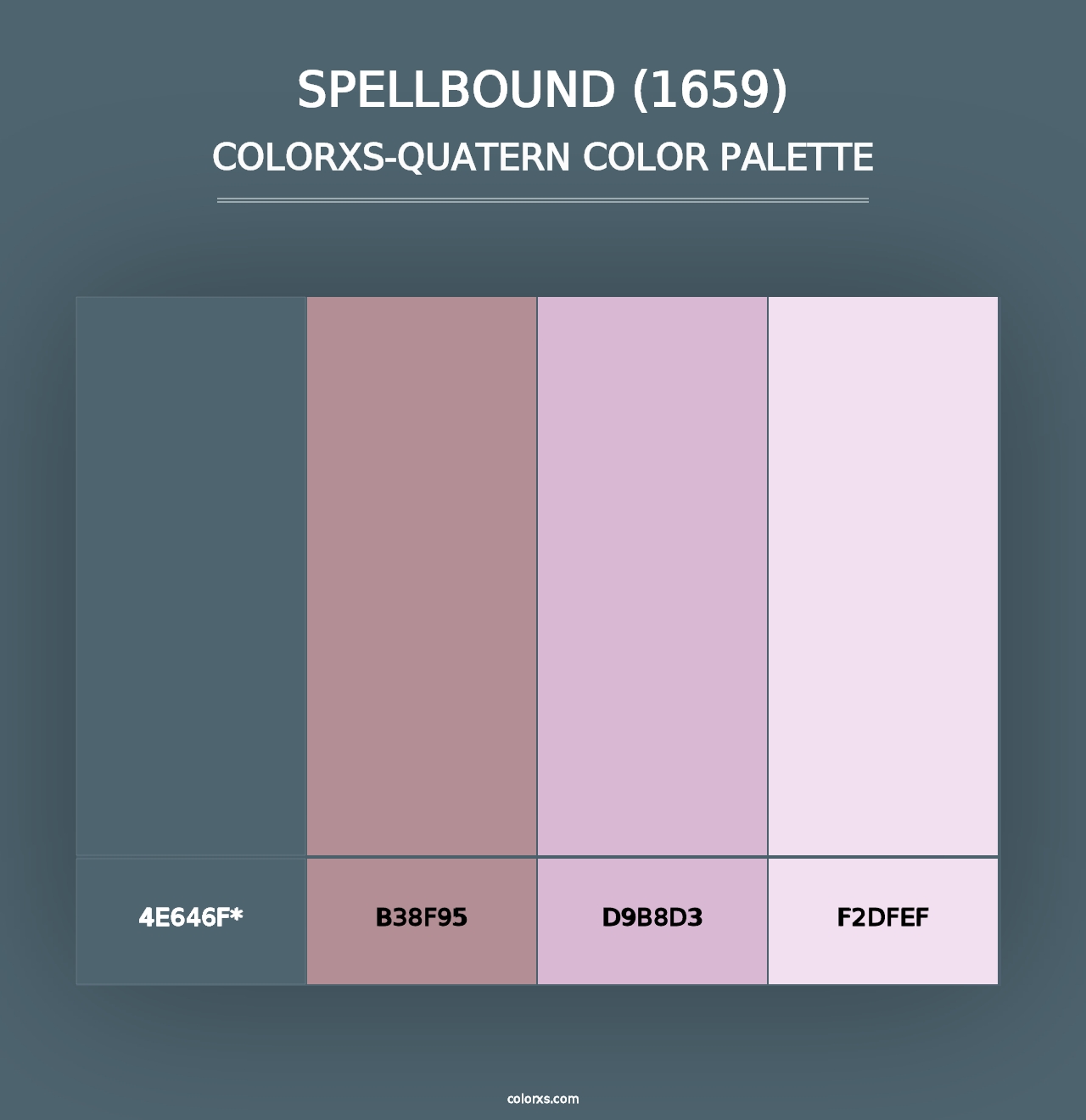 Spellbound (1659) - Colorxs Quad Palette