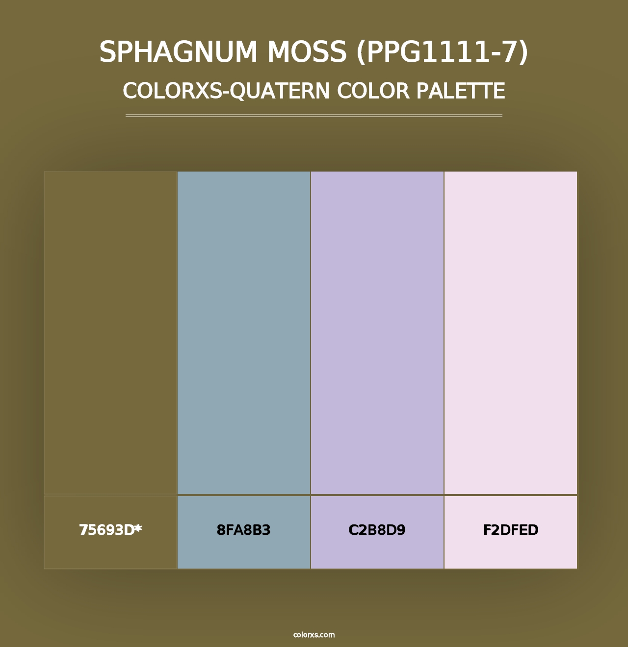 Sphagnum Moss (PPG1111-7) - Colorxs Quad Palette