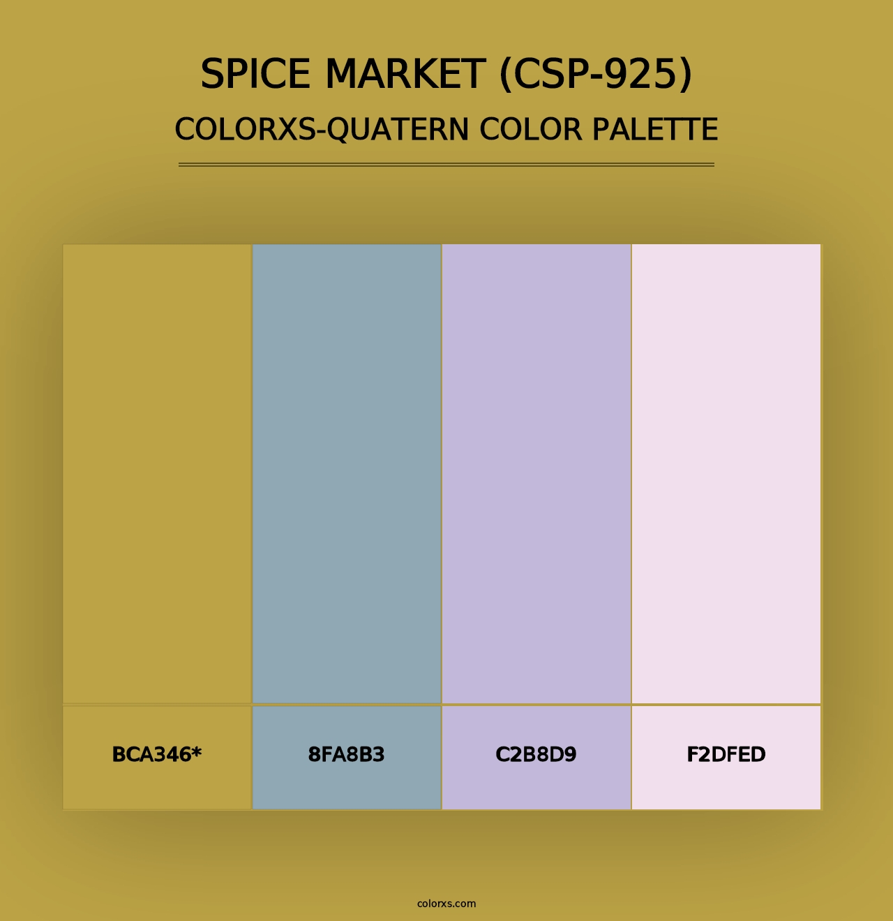 Spice Market (CSP-925) - Colorxs Quad Palette