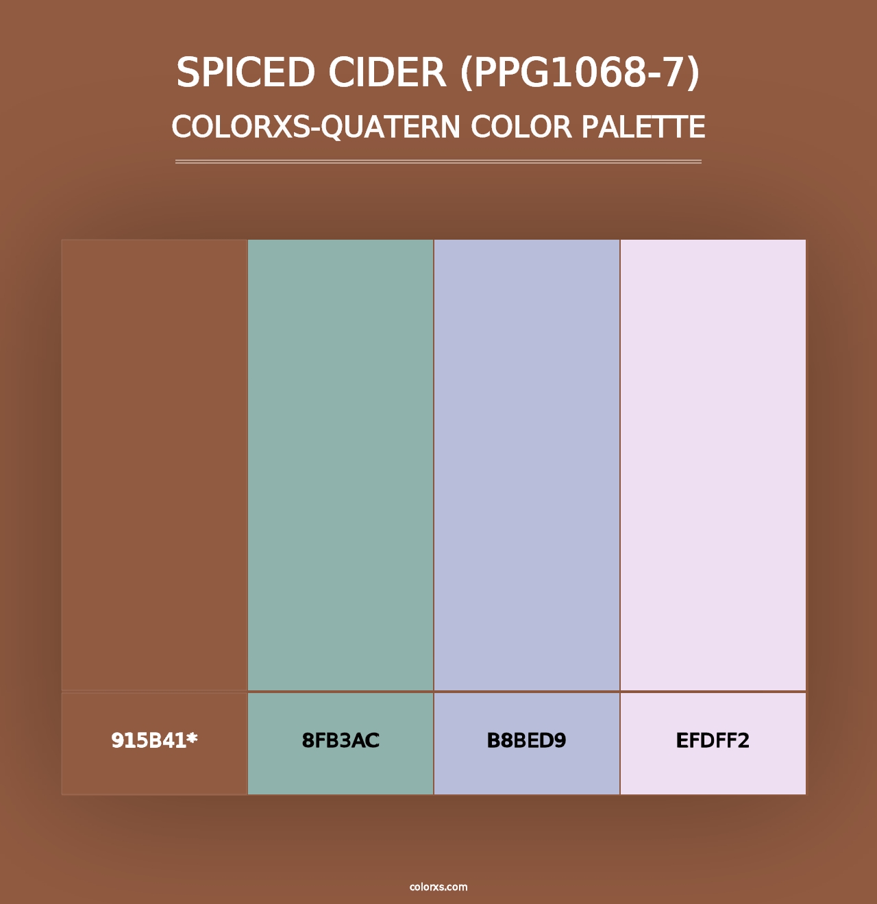 Spiced Cider (PPG1068-7) - Colorxs Quad Palette