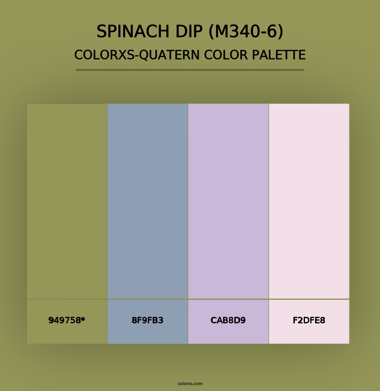 Spinach Dip (M340-6) - Colorxs Quad Palette