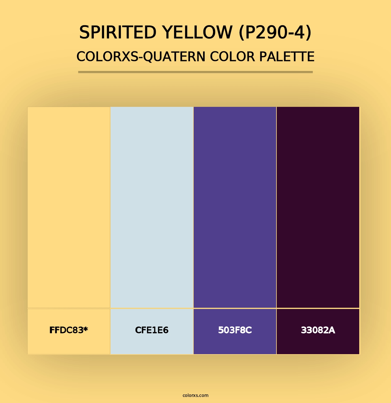 Spirited Yellow (P290-4) - Colorxs Quad Palette