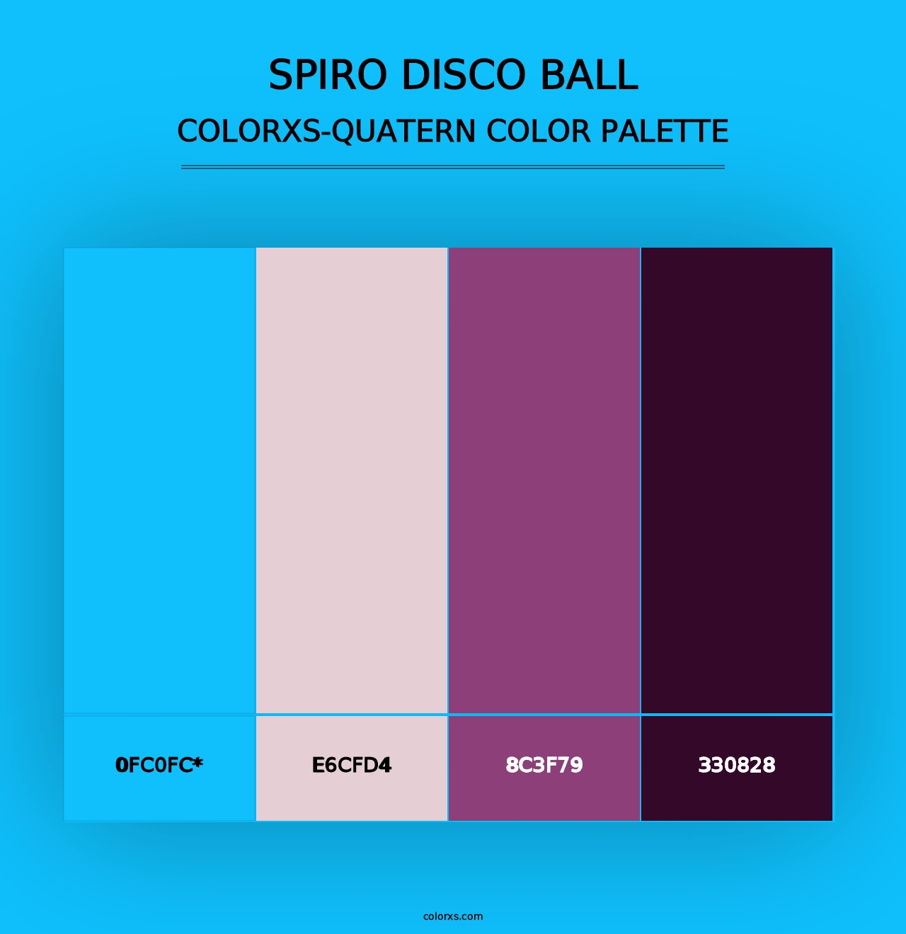 Spiro Disco Ball - Colorxs Quad Palette