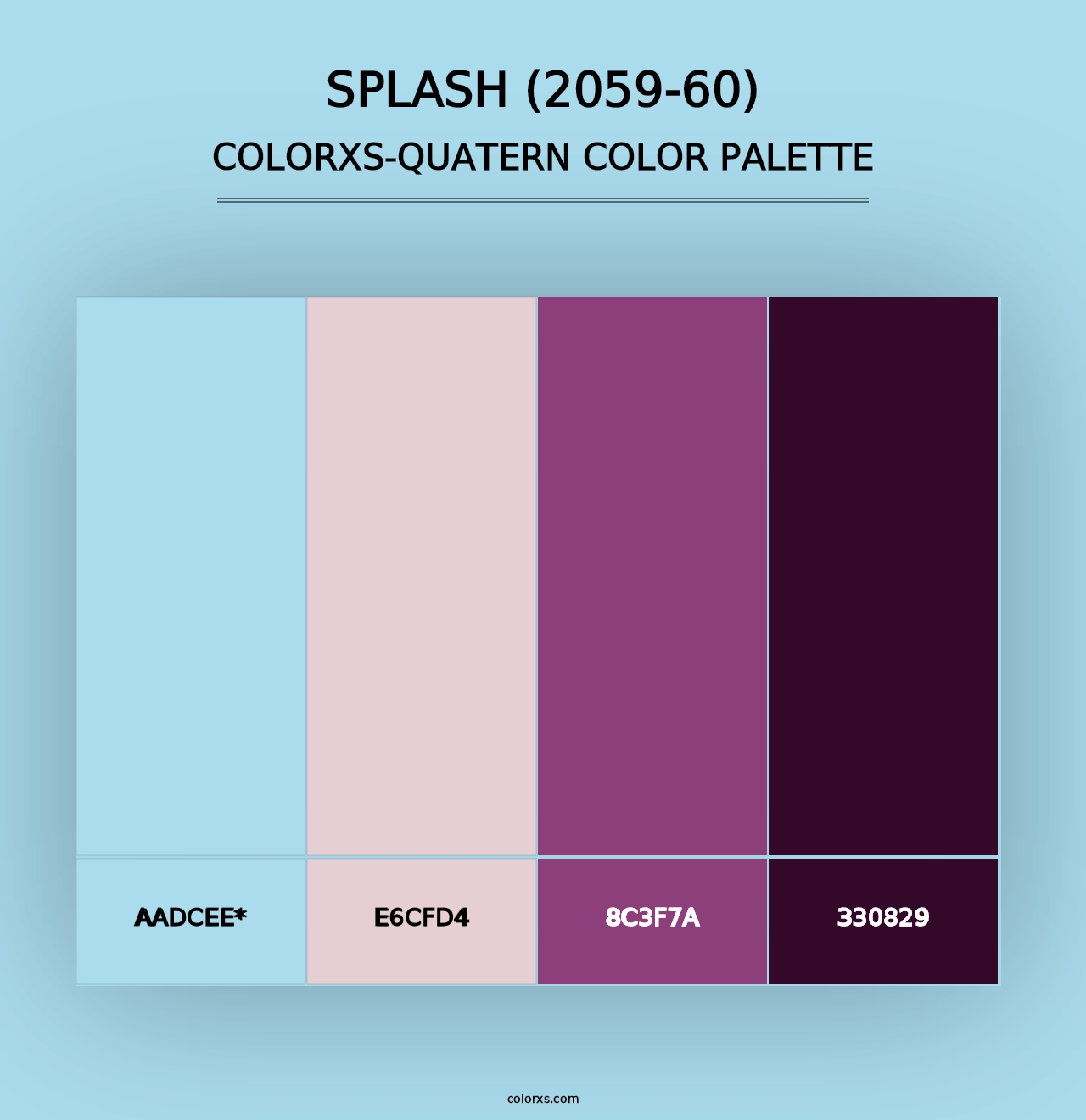 Splash (2059-60) - Colorxs Quad Palette