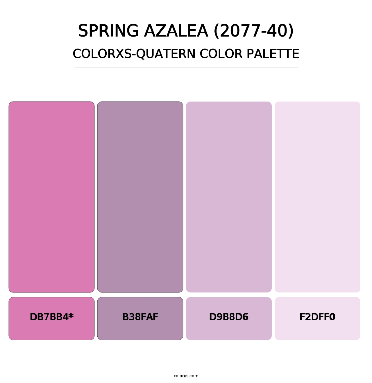 Spring Azalea (2077-40) - Colorxs Quad Palette