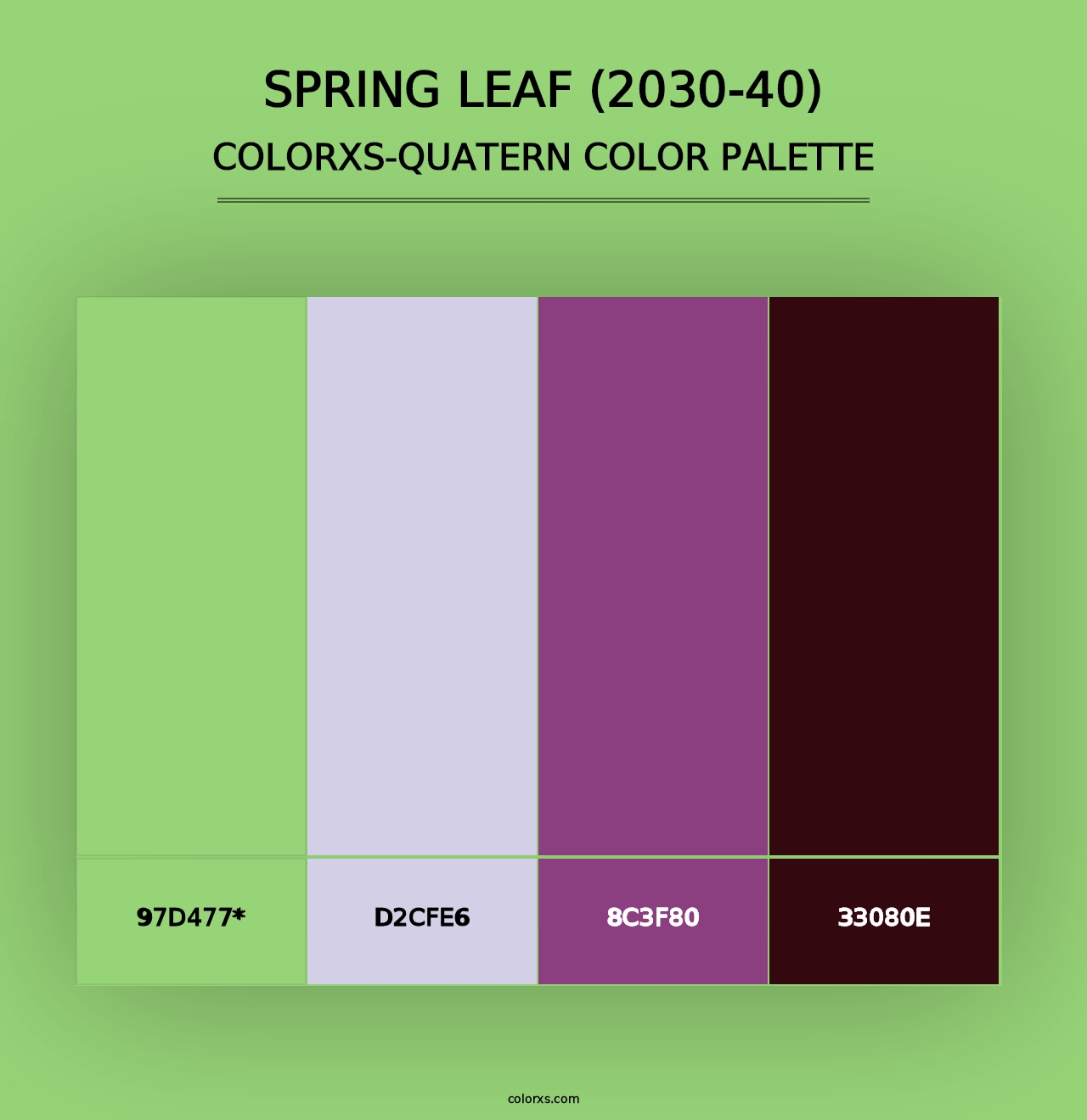 Spring Leaf (2030-40) - Colorxs Quad Palette