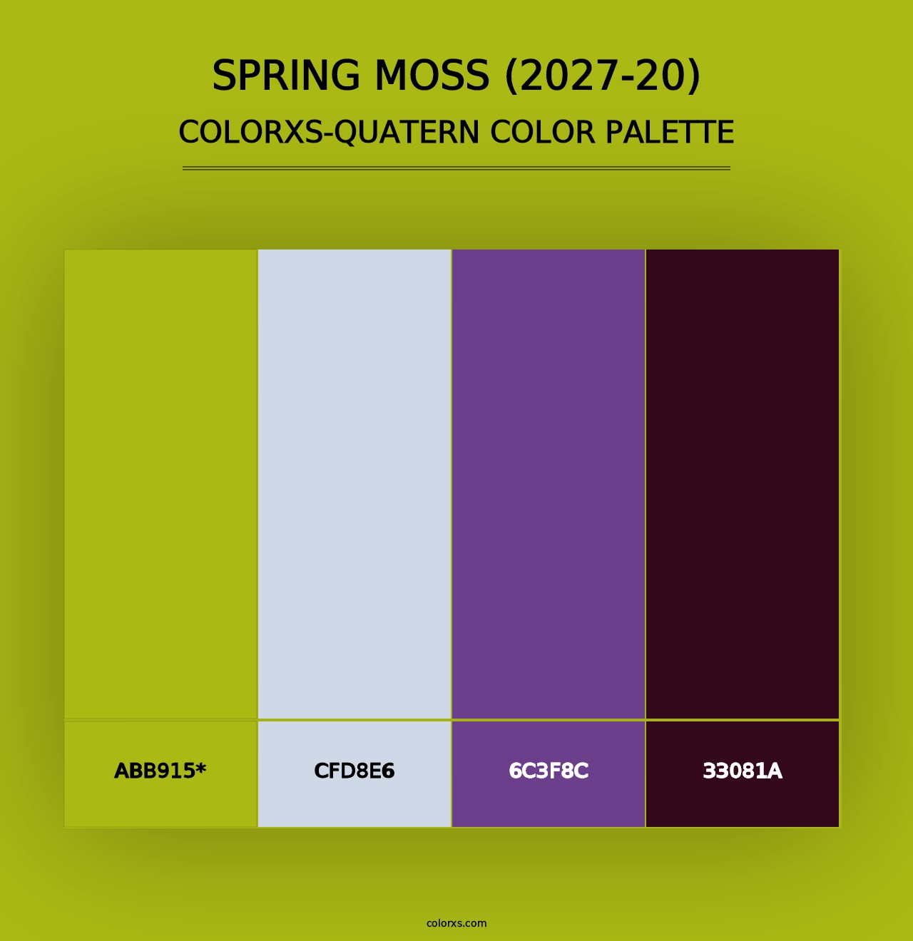 Spring Moss (2027-20) - Colorxs Quad Palette