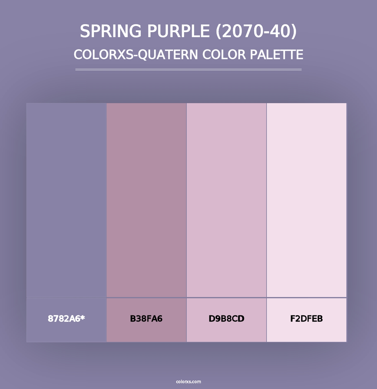 Spring Purple (2070-40) - Colorxs Quad Palette