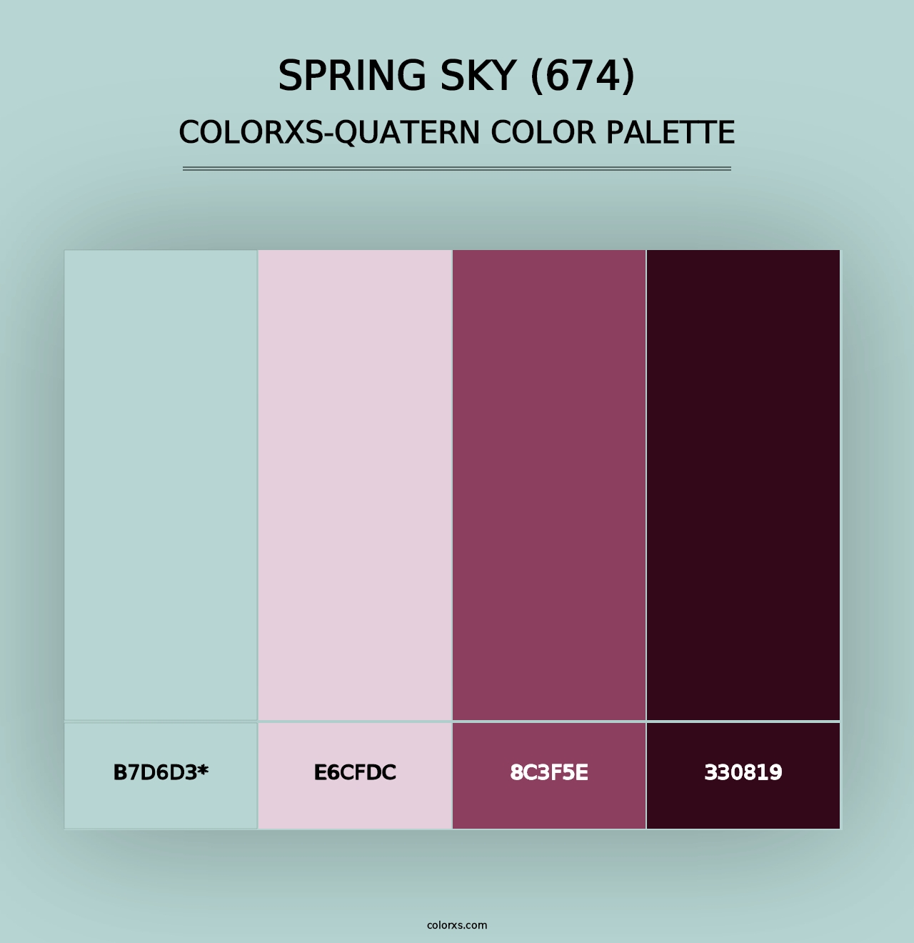 Spring Sky (674) - Colorxs Quad Palette